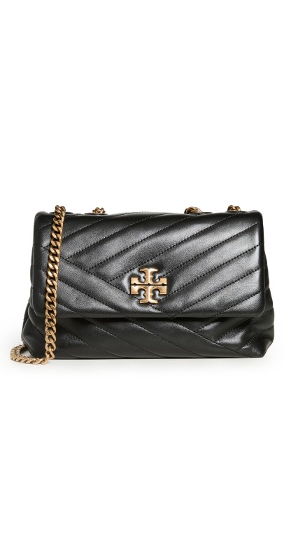 Tory Burch Small Kira Chevron Convertible Shoulder Bag Black