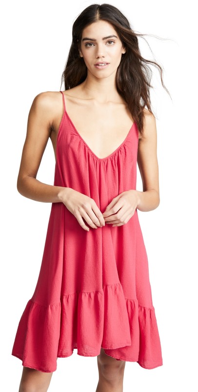 9seed St. Tropez Dress Cherry Red