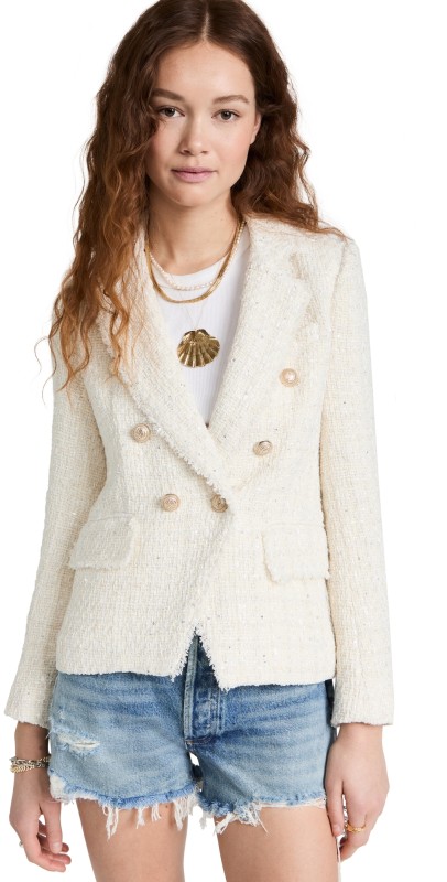 Generation Love Eliza Tweed Blazer Ivory