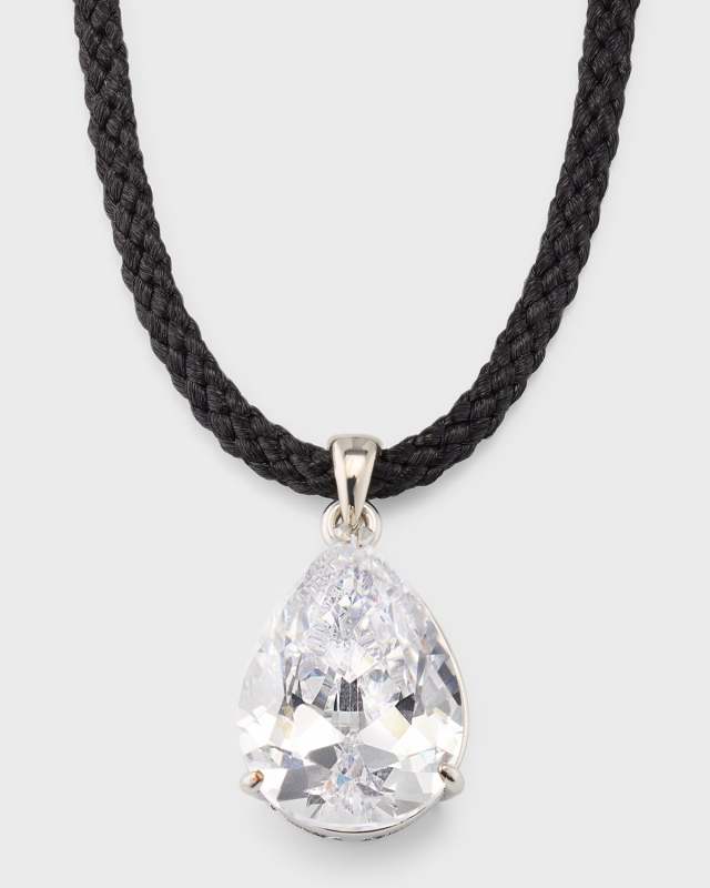 The Black Tie Pendant Necklace