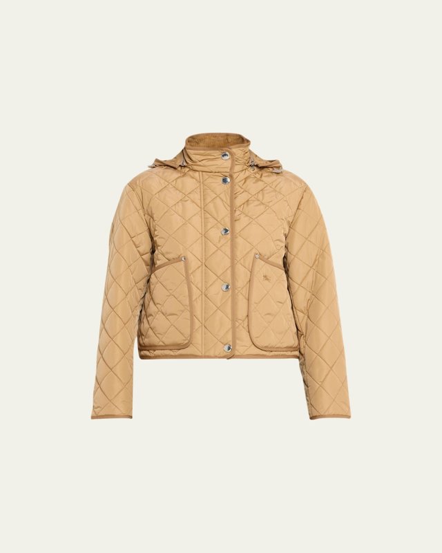 Humbie Quilted Short Jacket with Removable Hood