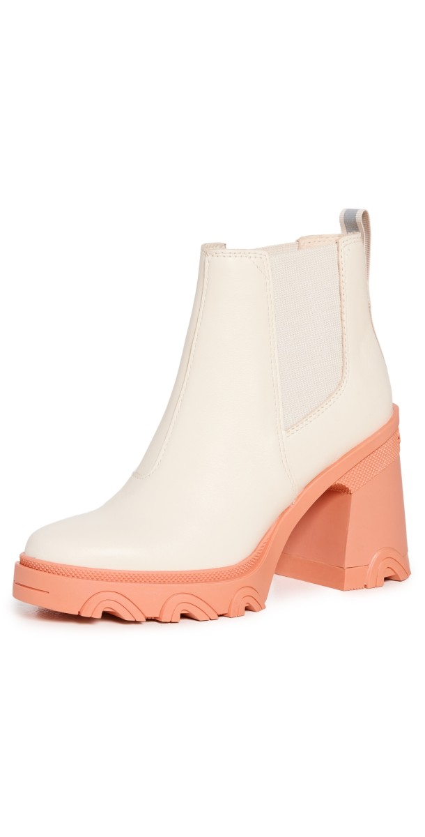 Sorel Brex Heeled Chelsea Booties Natural/Paradox Pink