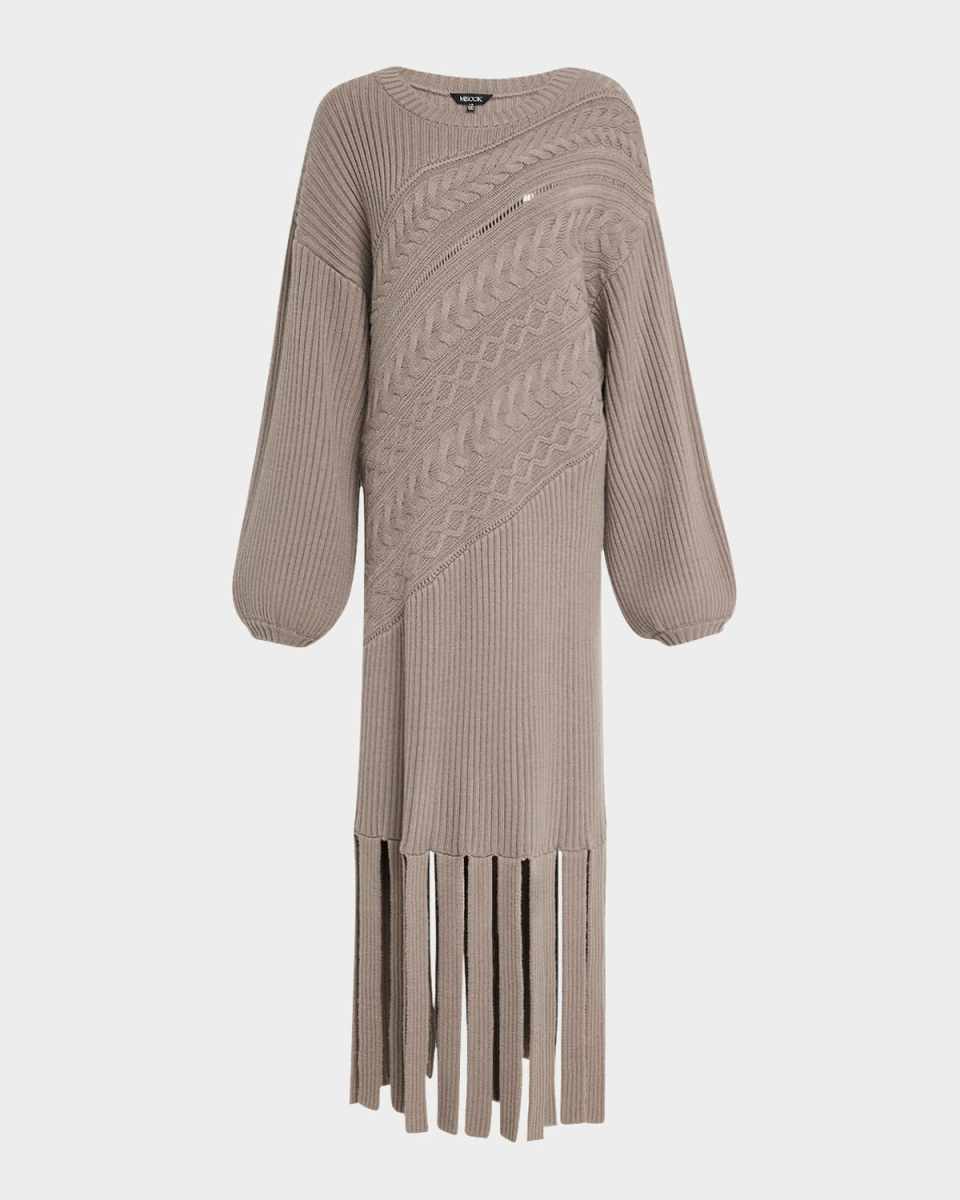 Cable-Knit Car Wash Maxi Dress