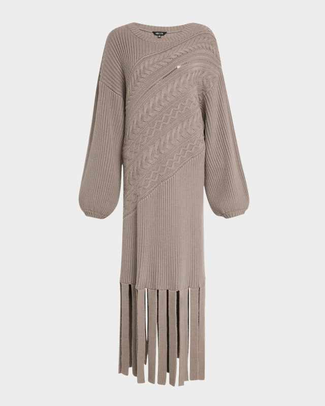 Cable-Knit Car Wash Maxi Dress