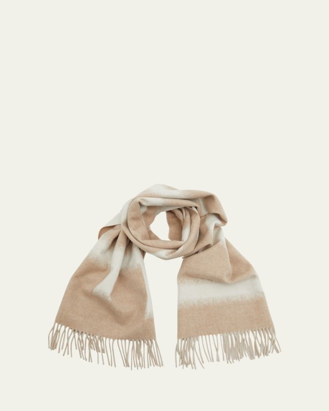 Blurred Wool-Cashmere Scarf