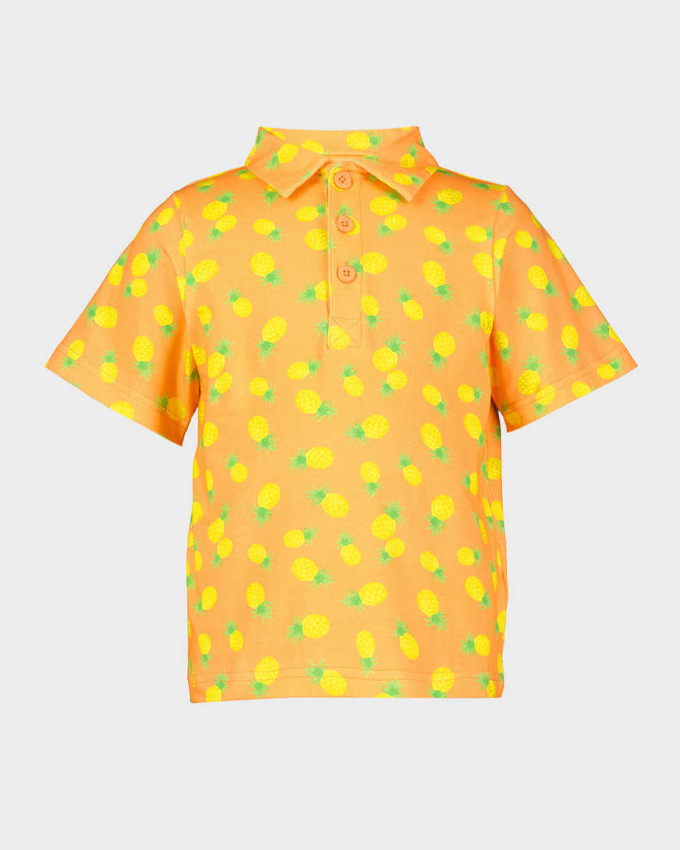 Boy's Pineapple Polo Shirt, Size 2-10