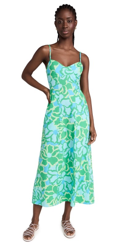 Show Me Your Mumu Allegra Midi Dress spring tiffany floral