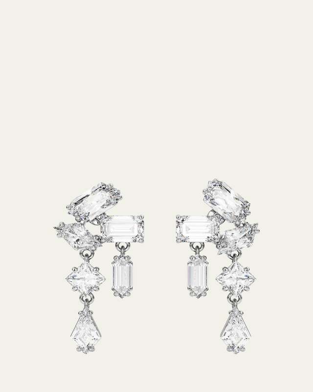 Mesmera Mix-Cut Crystal Drop Earrings