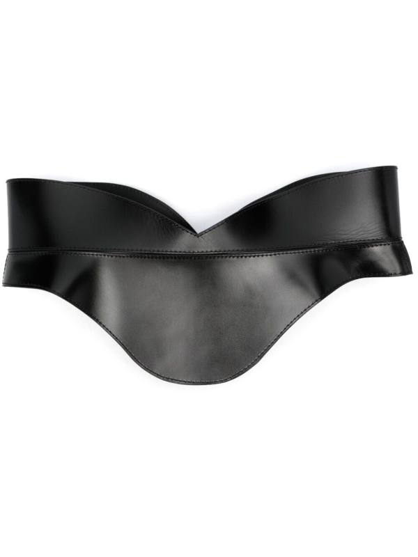 leather corset-style belt