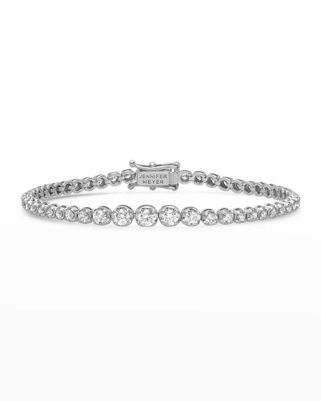 White Gold Graduated Diamond Bracelet