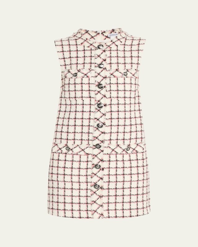 Laurel Sleeveless Tweed Mini Dress