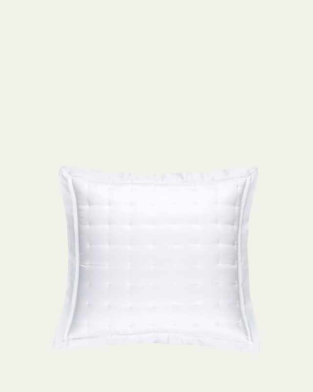 Puff Tencel Euro Sham, Whit