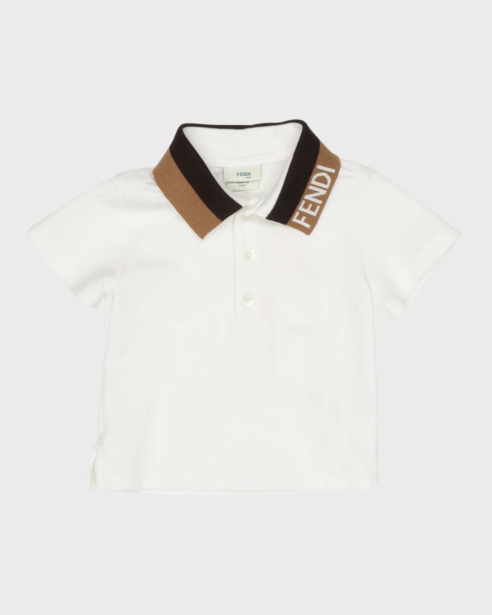 Boy's Embroidered Short-Sleeve Polo Shirt, 6M-24
