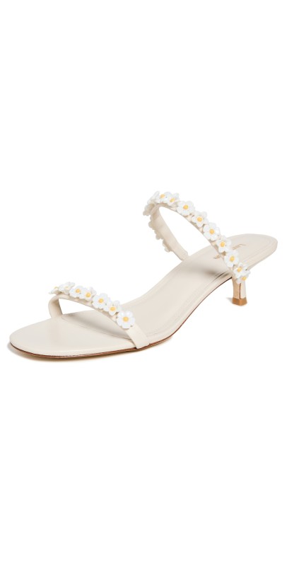 Larroudé Goldie Mules Ivory
