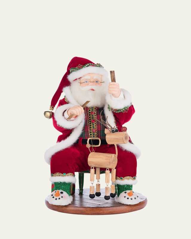 Holiday Magic Santa With Marionette Christmas Decor