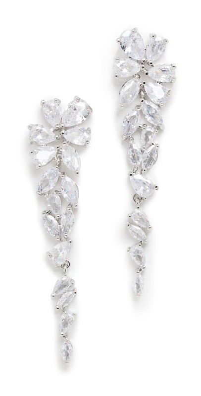 SHASHI Estelle Earrings White Gold
