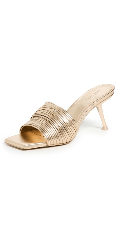 Cult Gaia Giana Sandals Champagne