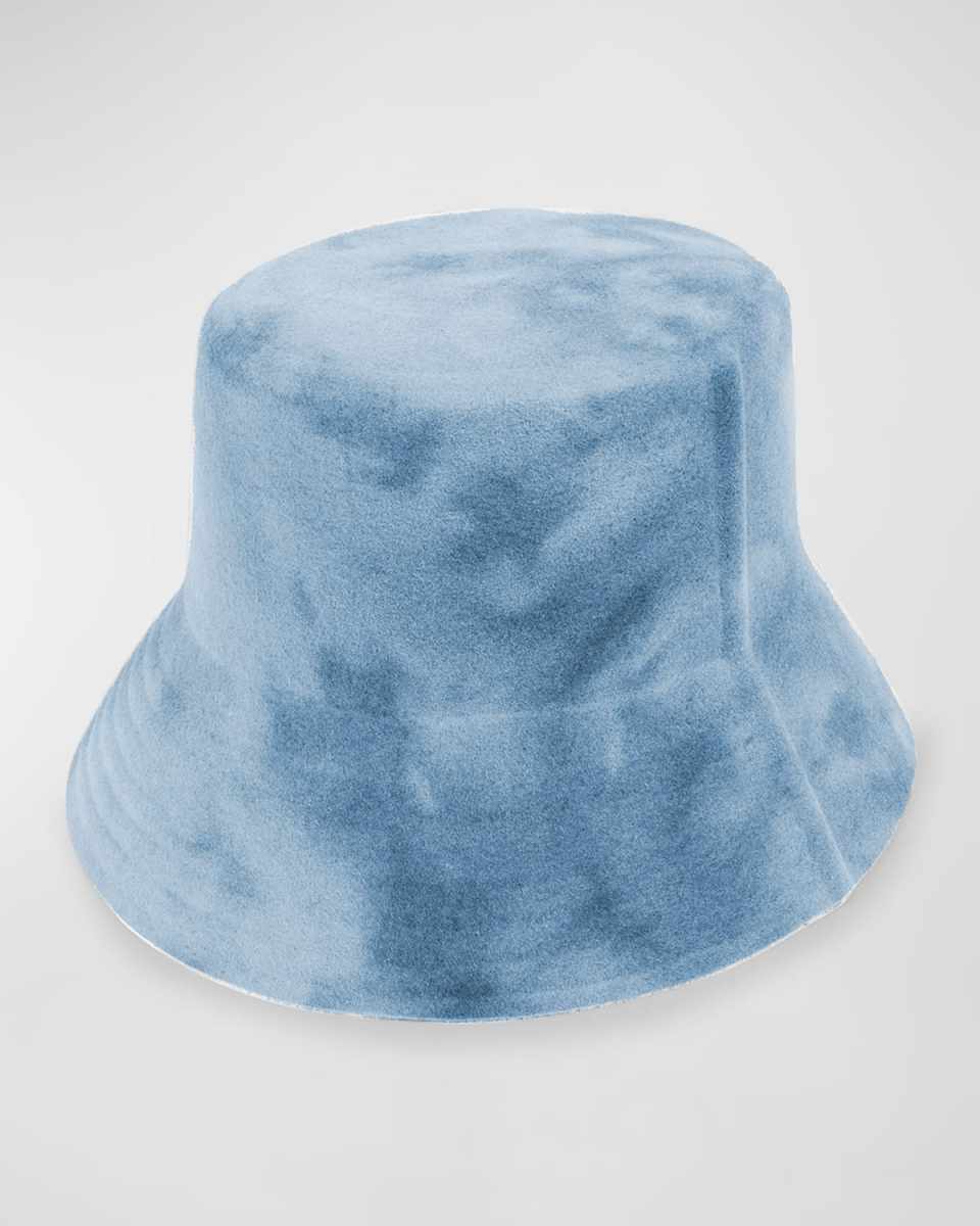 Becky Tie-Dye Felt Bucket Hat