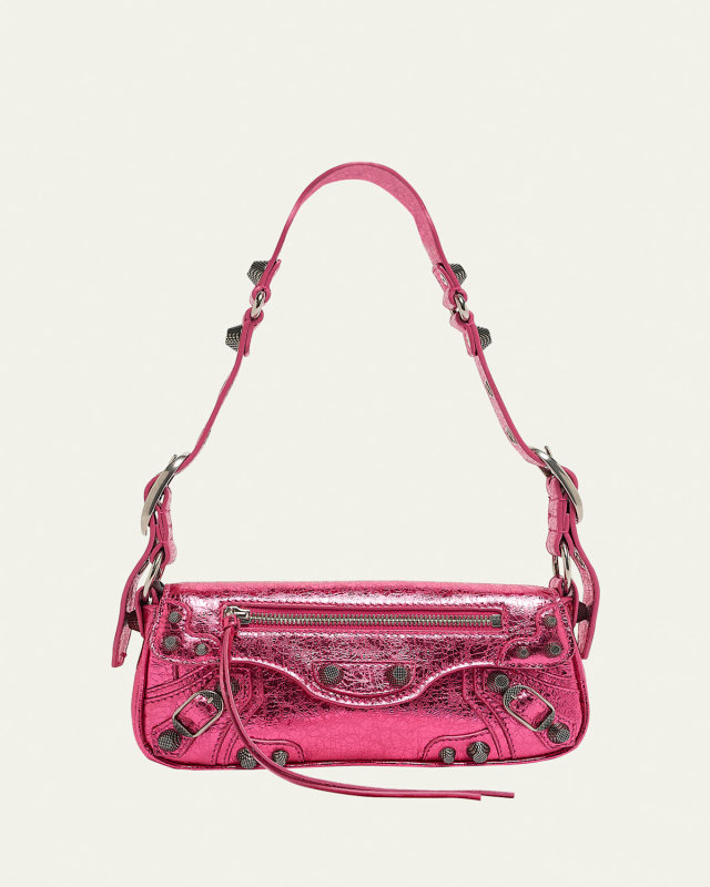 Le Cagole XS Metallic Leather Shoulder Bag