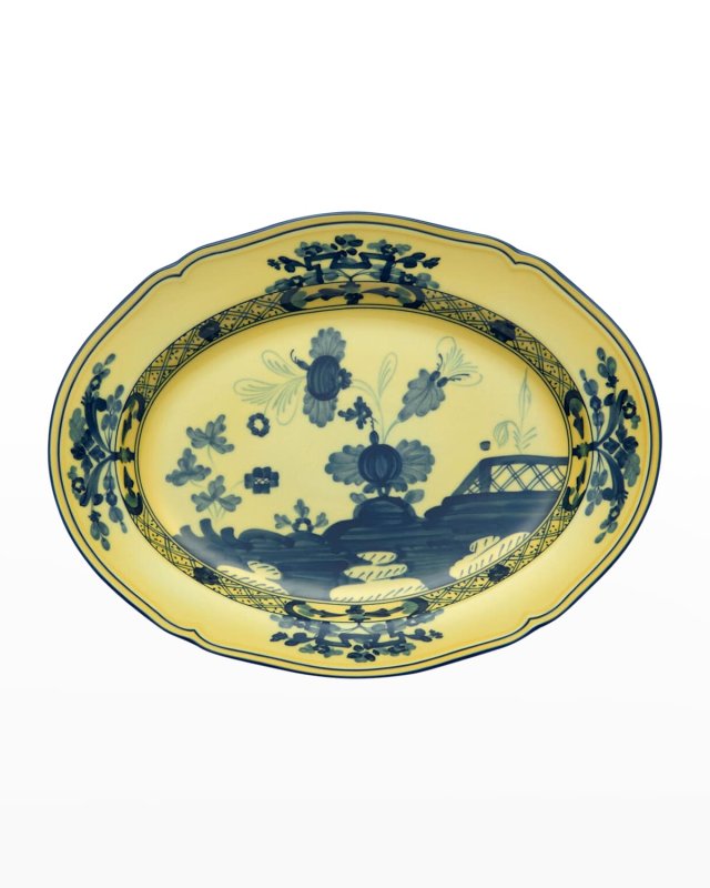 Oriente Italiano Oval Platter, Citrino