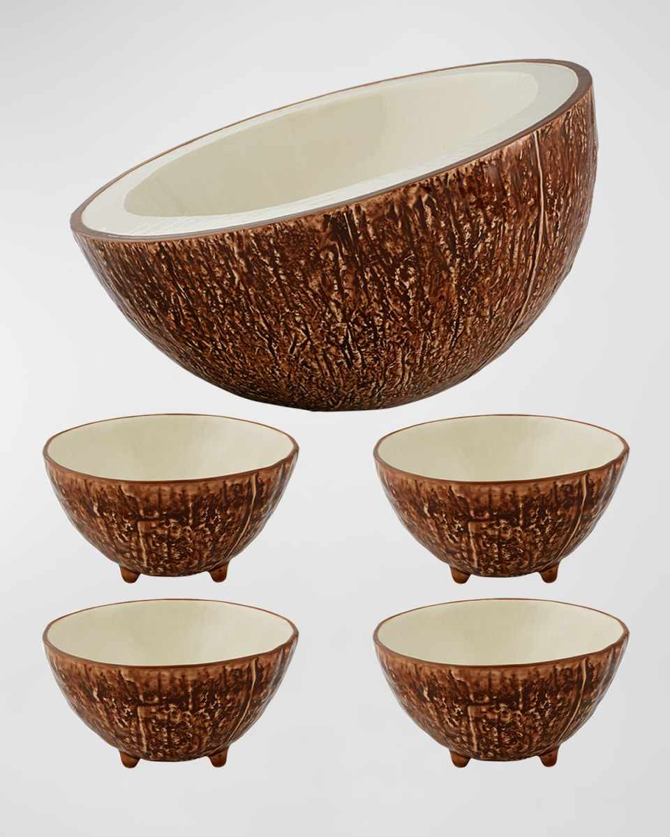 Coconut 5-Piece Salad Serving Set