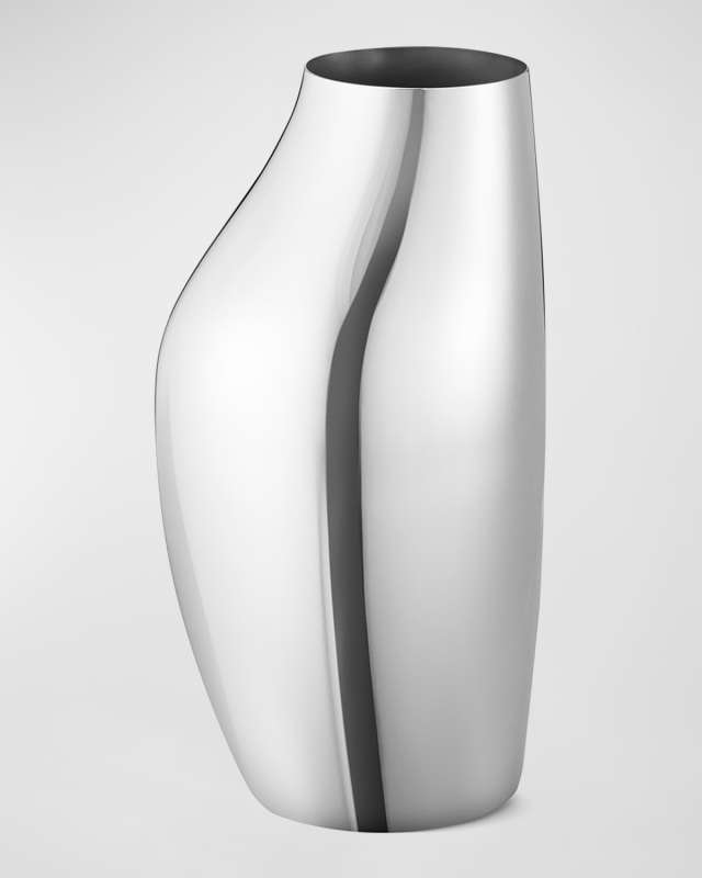 Sky Stainless Steel Vase, 10.6"