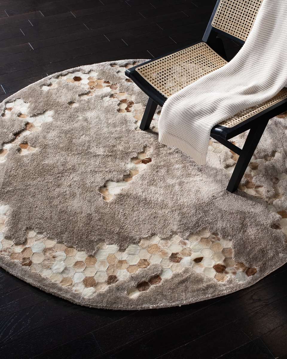 Derek Hand-Tufted Round Rug, 6'