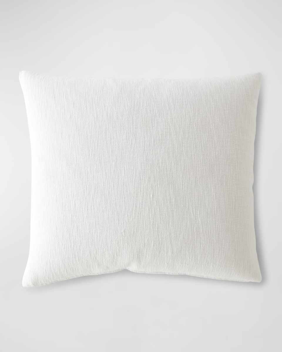 Woven White King Euro With Insert