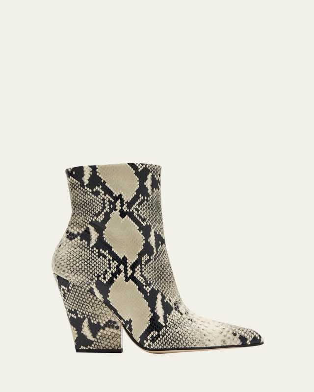 Jane Snake Zip Ankle Boots