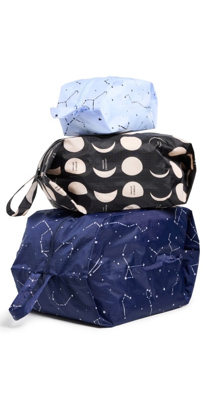 BAGGU 3D Zip Set Night Sky
