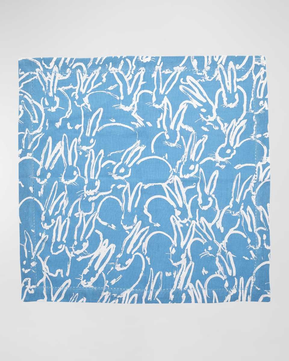 Fluffle Khadi Printed Linen Dinner Napkin, 20 x 20