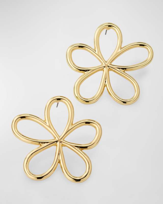 Jordy Gold-Plated Flower Earrings