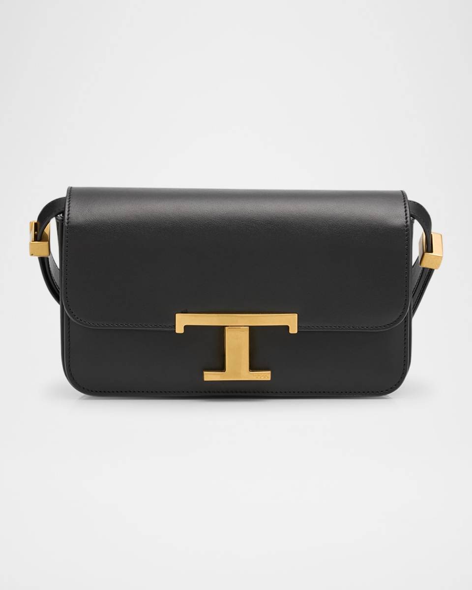 Flap Calf Leather Crossbody Bag