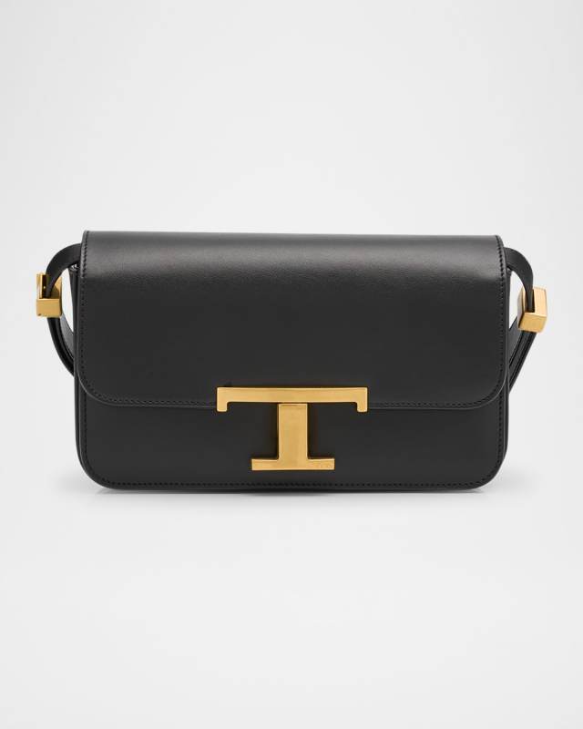 Flap Calf Leather Crossbody Bag