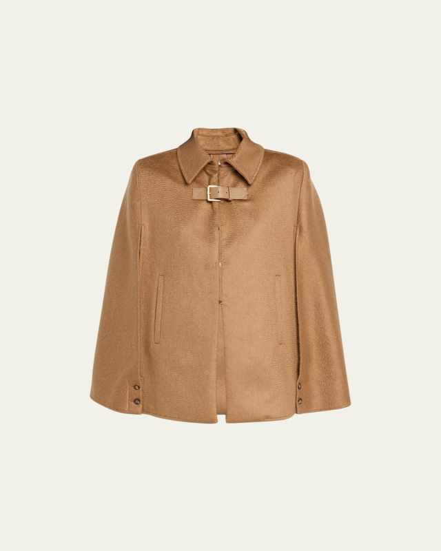 Obliqua Structured Cashmere-Blend Cap
