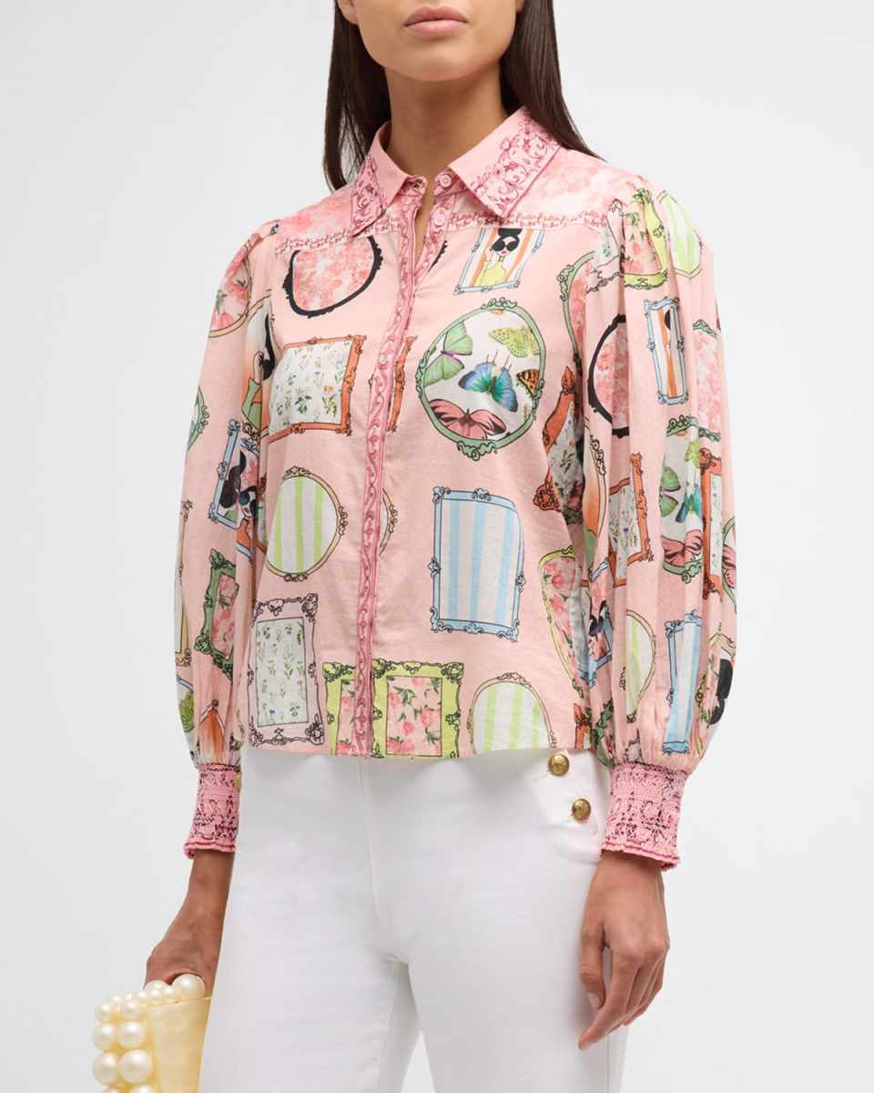Mirror Mirror Stace Tiffie Drama Sleeve Blouse