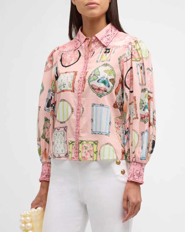 Mirror Mirror Stace Tiffie Drama Sleeve Blouse