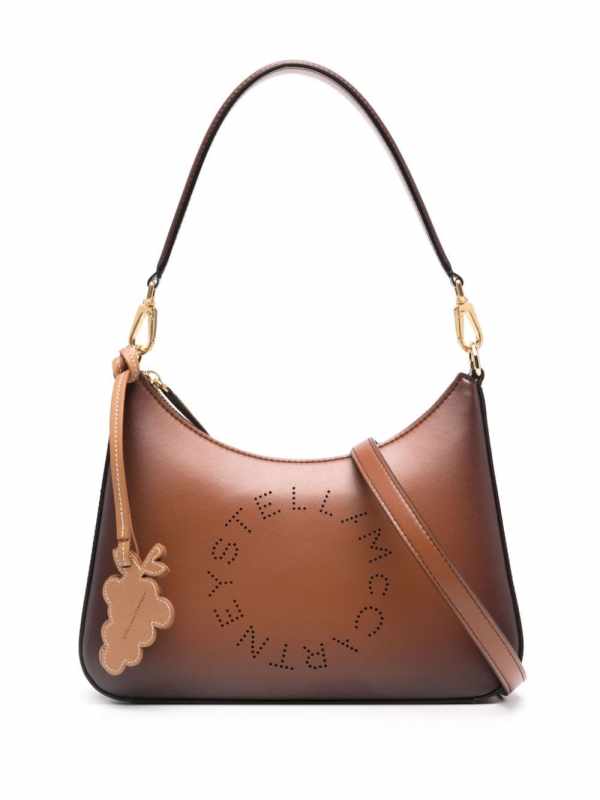 perforated-logo shoulder bag
