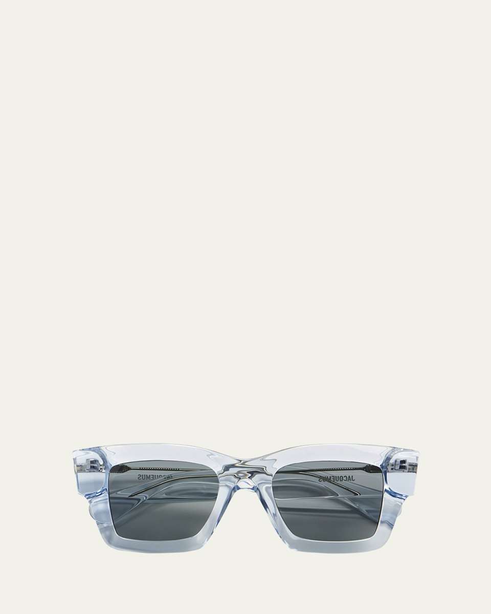 Les Lunettes Baci Acetate Rectangle Sunglasses