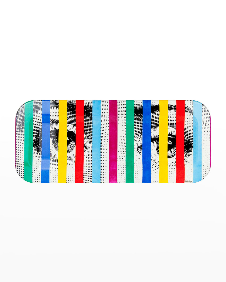 Face Stripes Tray, 9.8" x 23.63"