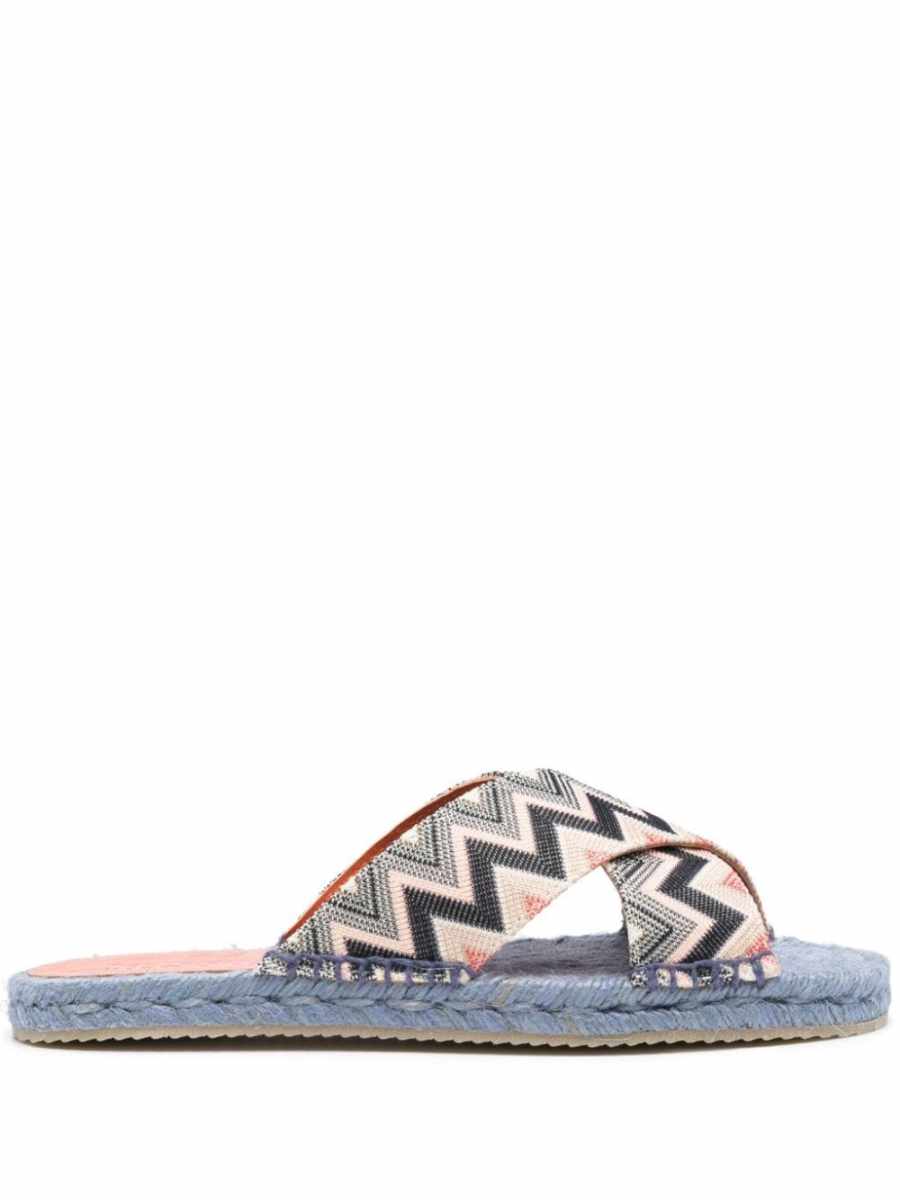 zigzag-woven espadrilles