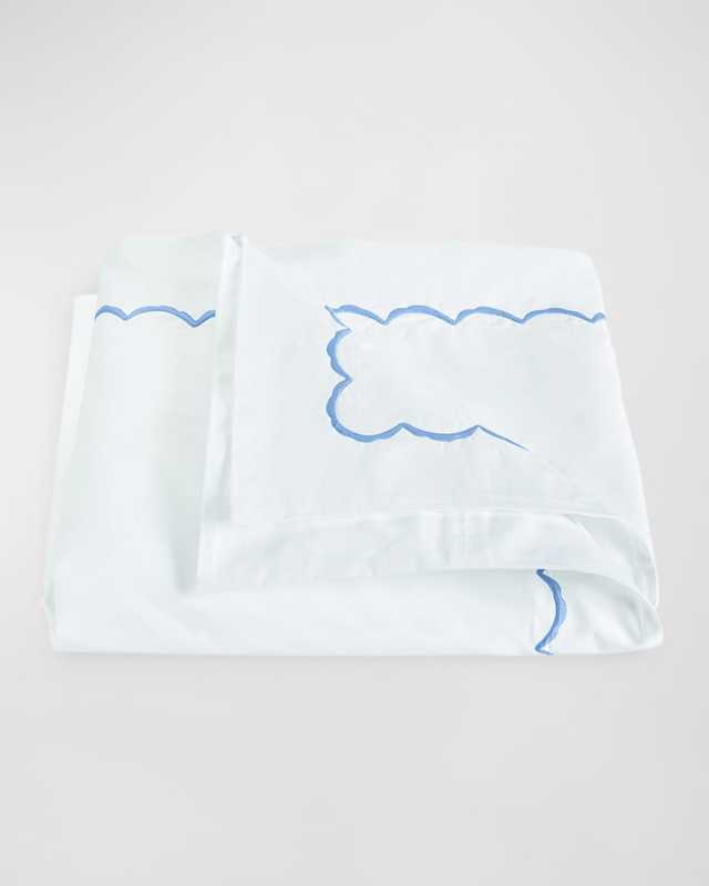 Scallops Embroidered Duvet Cover, FULL-QUEEN