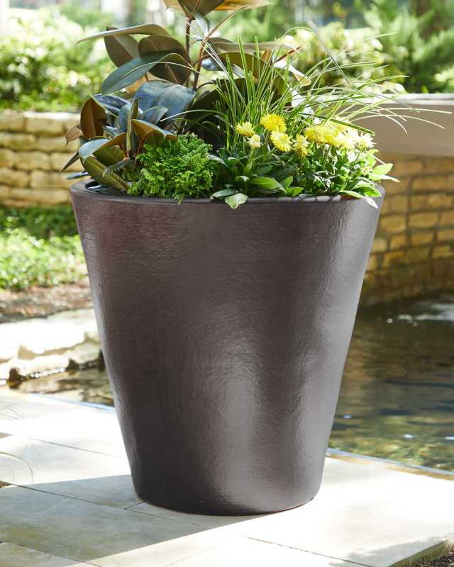 Tapered Ceramic Planter