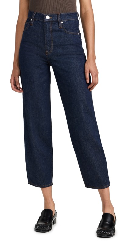 FRAME Ultra High Rise Barrel Jeans Rinse
