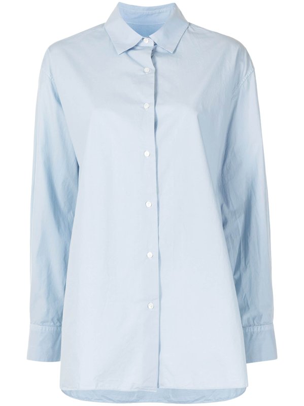 NILI LOTAN longline cotton shirt