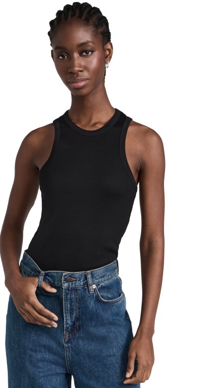 Róhe Cotton Rib Tank Top White