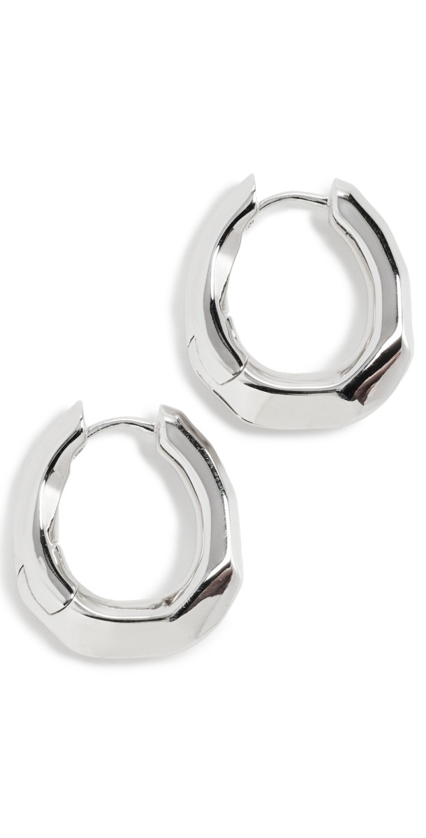 Luv Aj The Delphine Hoops Silver