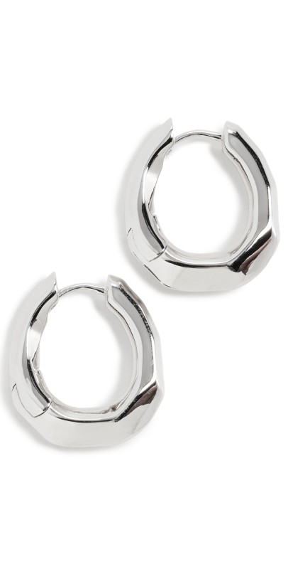 Luv Aj The Delphine Hoops Silver