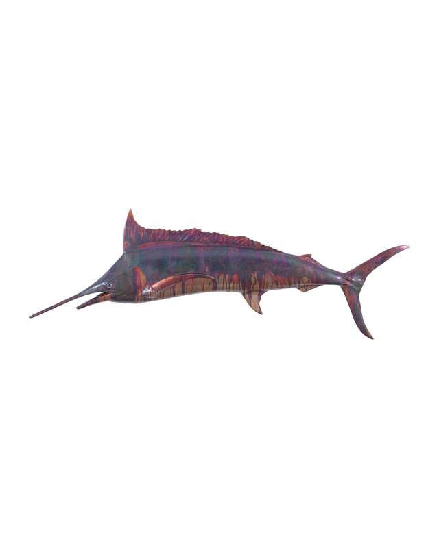 Blue Marlin Fish Wall Sculpture