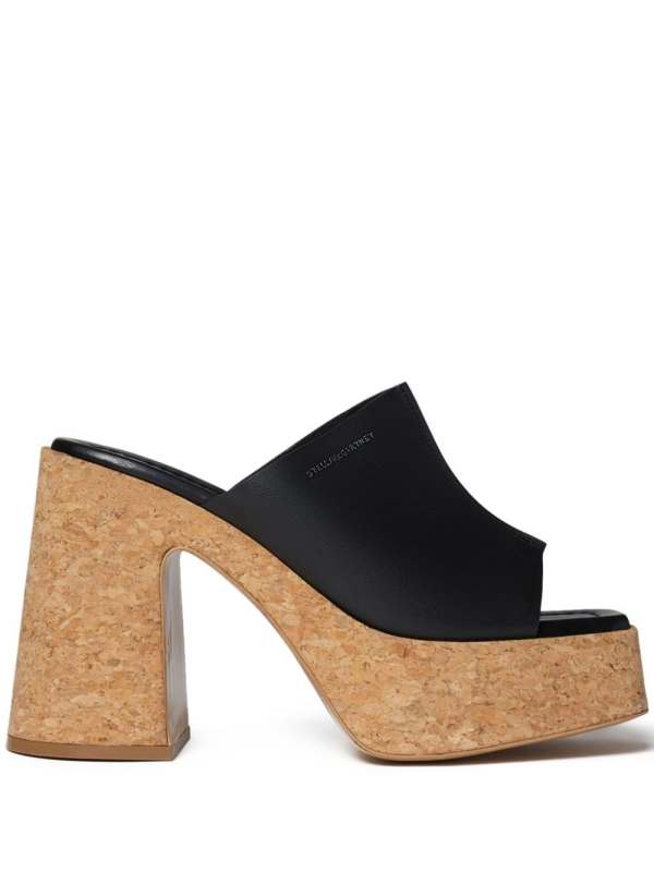 Skyla cork-platform mules